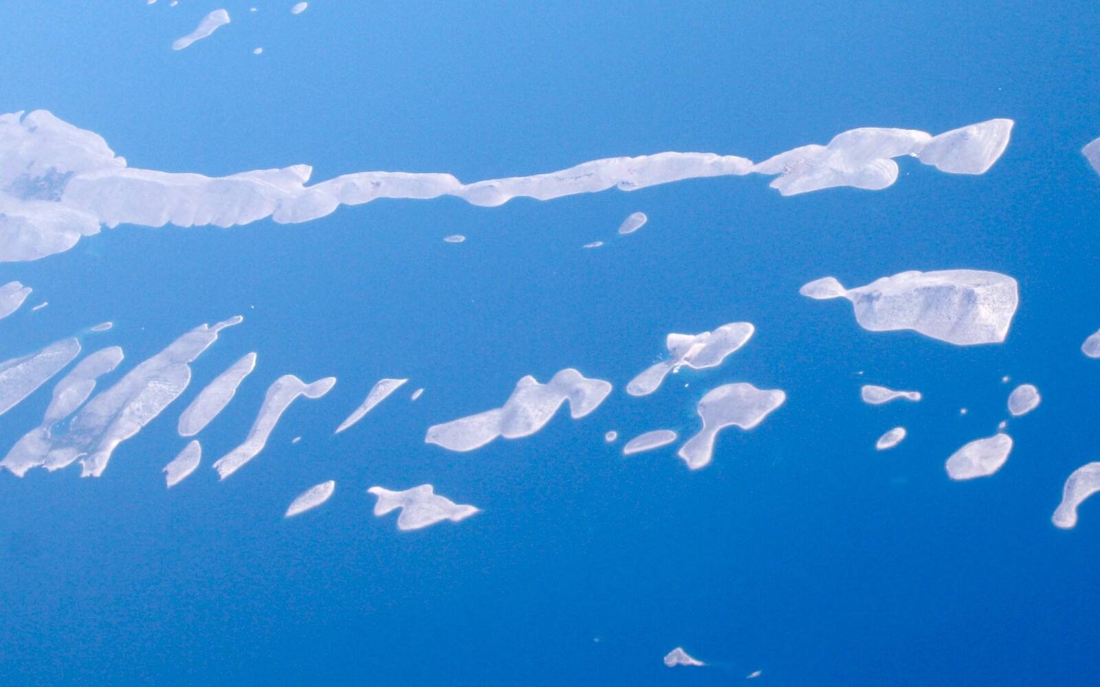 Luchtfoto van het zuidelijke deel van het eiland Kornat en omliggende eilandjes in de Adriatische Zee
